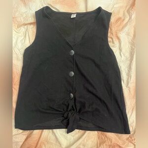 Old navy tied button down tank top